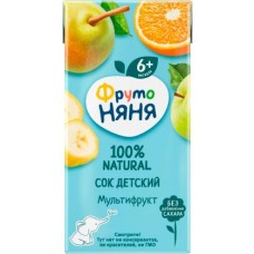 Сок ФрутоНяня Мультифрукт 200мл в магазинах Магнит