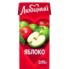 Напиток Любимый сокосодержащий Яблоко 950мл в магазинах Магнит