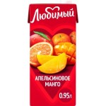 Напиток сокосодержащий Любимый Апельсиновое манго 950мл