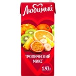 Напиток сокосодержащий Любимый Тропический микс 1.93л