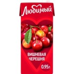 Напиток сокосодержащий Любимый Вишневая черешня 950мл