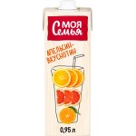 Напиток сокосодержащий Моя семья Апельсин грейпфрут 950мл