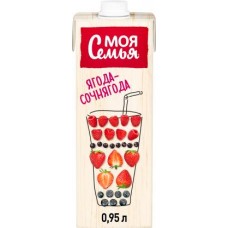 Напиток сокосодержащий Моя семья Фруктово-ягодный 950мл в магазинах Магнит