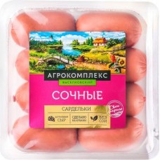 Сардельки Агрокомплекс Сочные с сыром 420г в магазинах Магнит