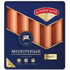 Сосиски Клинский Молочные 470г в магазинах Магнит