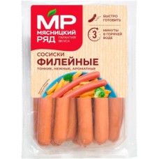 Сосиски Мясницкий ряд Филейные из мяса птицы вареные 730г в магазинах Магнит