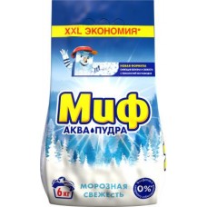 Стиральный порошок Миф автомат Морозная свежесть 6кг в магазинах Магнит