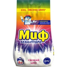 Стиральный порошок Миф Color автомат 6кг в магазинах Магнит