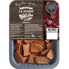 Гренки Латышев ржано-пшеничные со вкусом Хамона 100г в магазинах Магнит