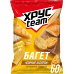 Сухарики Хрусteam Багет Сырное ассорти 60г