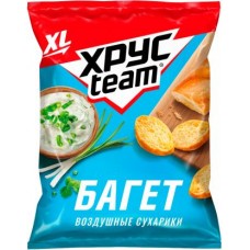 Сухарики Хрусteam Багет Сметана и зелень 100г в магазинах Магнит