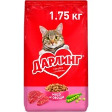 Сухой корм для кошек Дарлинг мясо и овощи 1.75кг в магазинах Магнит