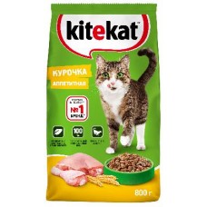 Сухой корм для кошек Kitekat Курочка Аппетитная 800г в магазинах Магнит