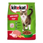 Сухой корм для кошек Kitekat Мясной пир 350г