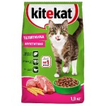 Сухой корм для кошек Kitekat Телятинка Аппетитная 1.9кг