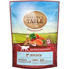 Сухой корм для кошек Natures Table Лосось 650г в магазинах Магнит