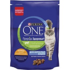 Сухой корм для кошек Purina ONE Природа здоровья с курицей 180г в магазинах Магнит