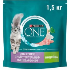 Сухой корм для кошек Purina One с Индейкой и рисом 1.5кг в магазинах Магнит