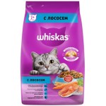 Сухой корм для кошек Whiskas полнорационный Вкусные Подушечки С Нежным Паштетом Аппетитный Обед С Лососем 1.9кг