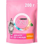 Сухой корм для котят Purina One с курицей и цельными злаками 200г Сухой корм для котят Purina One с курицей и цельными злаками 200г