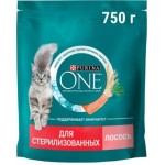 Сухой корм для стерилизованных кошек Purina One с лососем и пшеницей 750г