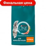 Сухой корм для взрослых кошек Purina One курица цельные злаки 9.75кг