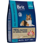 Корм для собак Brit Premium Lamb&Rice с ягненком и рисом сухой 3кг
