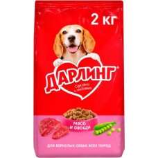 Сухой корм для собак Дарлинг мясо овощи 2кг в магазинах Магнит