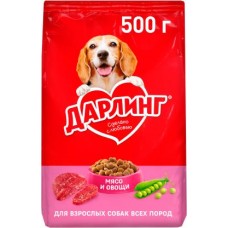 Сухой корм для собак Дарлинг мясо овощи 500г в магазинах Магнит