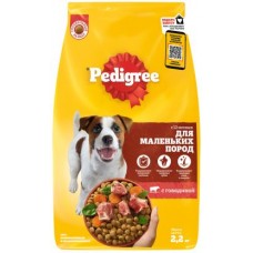 Сухой корм для собак Pedigree с говядиной Для маленьких пород 2.2кг в магазинах Магнит