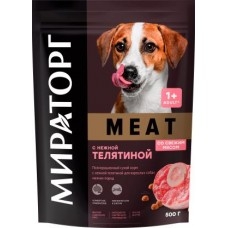 Сухой корм для взрослых собак Мираторг Winner Meat малых пород с нежной телятиной 500г в магазинах Магнит