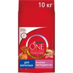 Сухой корм для взрослых собак Purina One средних и крупных пород ягнёнок рис 10кг