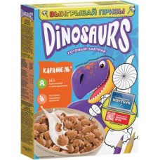 Готовый завтрак Kelloggs Dinosaurs Карамельные лапы 220г в магазинах Магнит