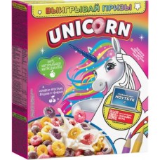 Готовый завтрак Kelloggs Unicorn Радужные колечки с фруктовым вкусом 195г в магазинах Магнит