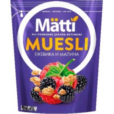 Мюсли Matti Ежевика и Малина 250г в магазинах Магнит