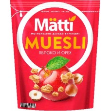 Мюсли Matti Орех и Яблоко 250г в магазинах Магнит