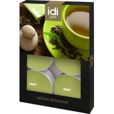 Свеча Оптпромторг Чайная церемония чайная ароматизированная 6шт в магазинах Магнит