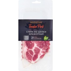 Стейк Мираторг Tender Pork свиной Мраморный на кости 280г в магазинах Магнит