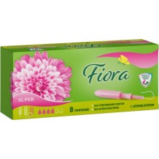 Тампоны Fiora Super с аппликатором 4 капли 8шт в магазинах Магнит