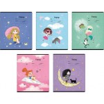 Тетрадь Феникс ученическая для девочек в ассортименте клетка 12л