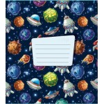 Тетрадь ПЗБМ Ракеты клетка А5 18 листов скрепка картон Тетрадь ПЗБМ Ракеты клетка А5 18 листов скрепка картон