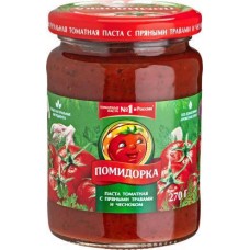 Паста томатная Помидорка с пряными травами и чесноком 270г в магазинах Магнит