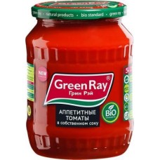 Томаты Green Ray Кубанские в собственном соку 680г в магазинах Магнит