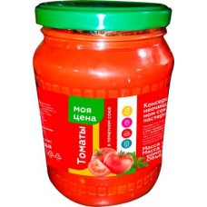 Томаты Моя цена в томатном соке 720мл в магазинах Магнит