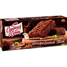 Пирог Сдобная Особа Трюфельный Пай шоколадный 380г в магазинах Магнит