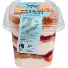 Пирожное Арт-Мастер слоеное Наполеон 120г в магазинах Магнит