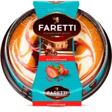 Торт Faretti Клубничный десерт бисквитный 400г в магазинах Магнит