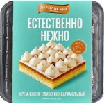 Торт Тирольские пирожные Крем-брюле сливочно-карамельный 250г