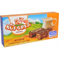 Вафельный торт Коровка Топленое молоко 200г в магазинах Магнит