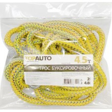 Трос Topauto Буксировочный канат 4.5т 2 крюка 4.8м в магазинах Магнит